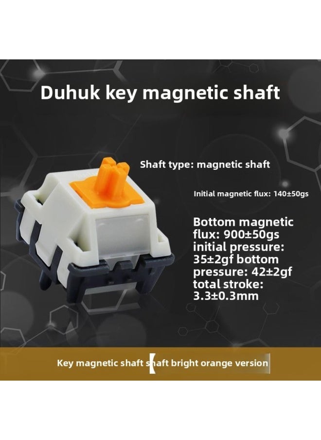 Generic - Duhuk Key Magnetic Axis High Precision Electric Competition Magnetic Axis Noise Reduction Structure Smooth HIFI Magnetic Axis Keyboard Switch-Color:900±50gs Magnetic Flux For Wooting - Image 1