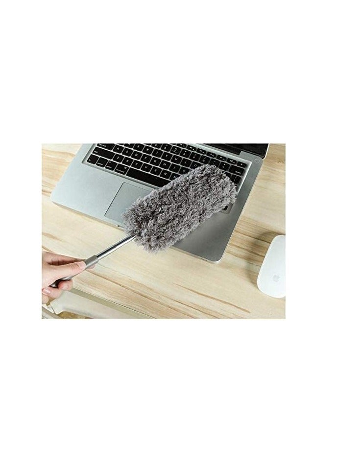 Extendable Brush/Microfiber Cleaning Brushes for Dust Removal (Blue) - Image 4