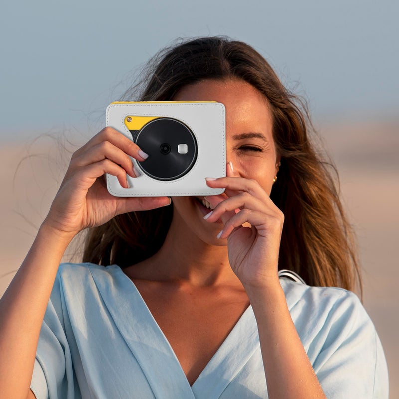 Portable Instant Camera Bag Camera Case Retro Style PU Leather Carrying Case Replacement for Kodak C300R/ Mini Shot 3 with Adjustable Shoulder Strap - Image 5
