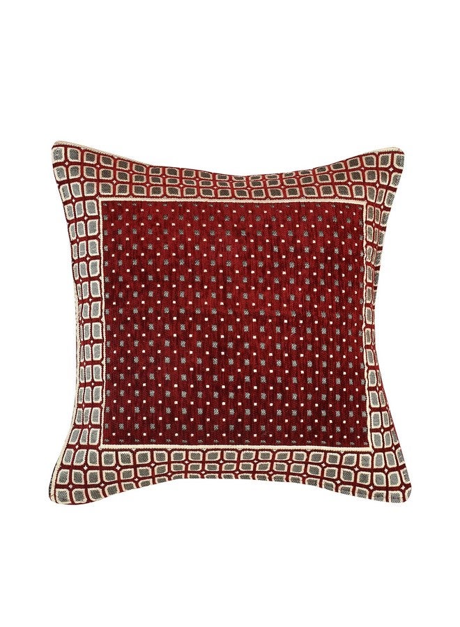 Jayvaam Sofa Cover with Cushion Cover and Table Cover - 3 Seater and 2 Seater Sofa Covers with Arm Set 16 Pcs - 3+1+1 Panels for Home Living Room Sofa Couch Decor (Maroon), Chenille - Image 5