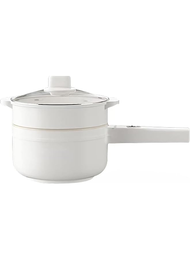 GGEROU 1.8L Electric Hot Pot With Steamer And Temperature Control Non Stick Electric Cooker Shabu Shabu Electric Skillet Frying Pan Electric Saucepan For Noodles Egg Steak Sauté Steam And Soup 1.8 L - Image 1
