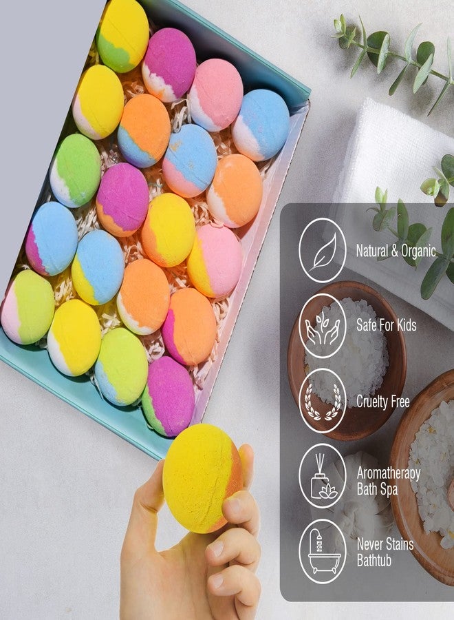 Santrela Bath Bombs for Kids with Surprise Inside, 20 Pack Kids Bath Bombs Gift Set with Toys for Girls Boys, Handmade Child-Safe Bubble Bath Fizzy Balls Kit for Birthday, Summer Fun, Christmas - Image 5