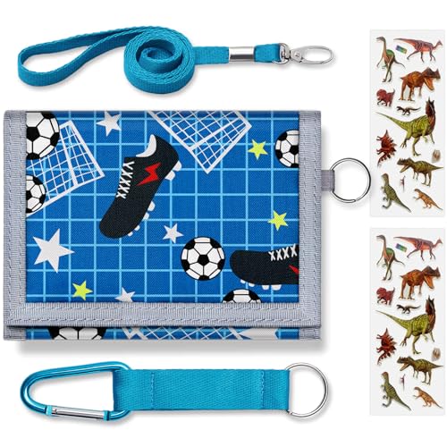 Yollber Kids Wallets With Coin Pocket, Boys Wallets for Kids Ages 5-7,Trifold Wallet for Boys,Novelty Wallet for Childrens Birthday Gifts - Image 1