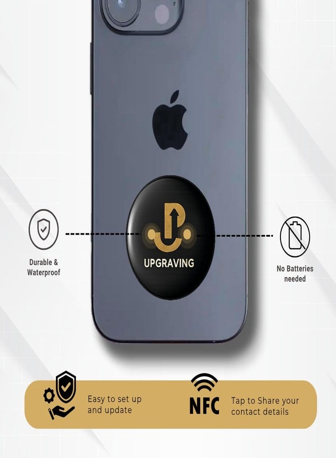 Upgraving Smart Digital Business Card for Networking - NFC Digital Business Sticker for The Back of The Phone - Digital Business Tag - Tap to Share - No App Required - Image 3