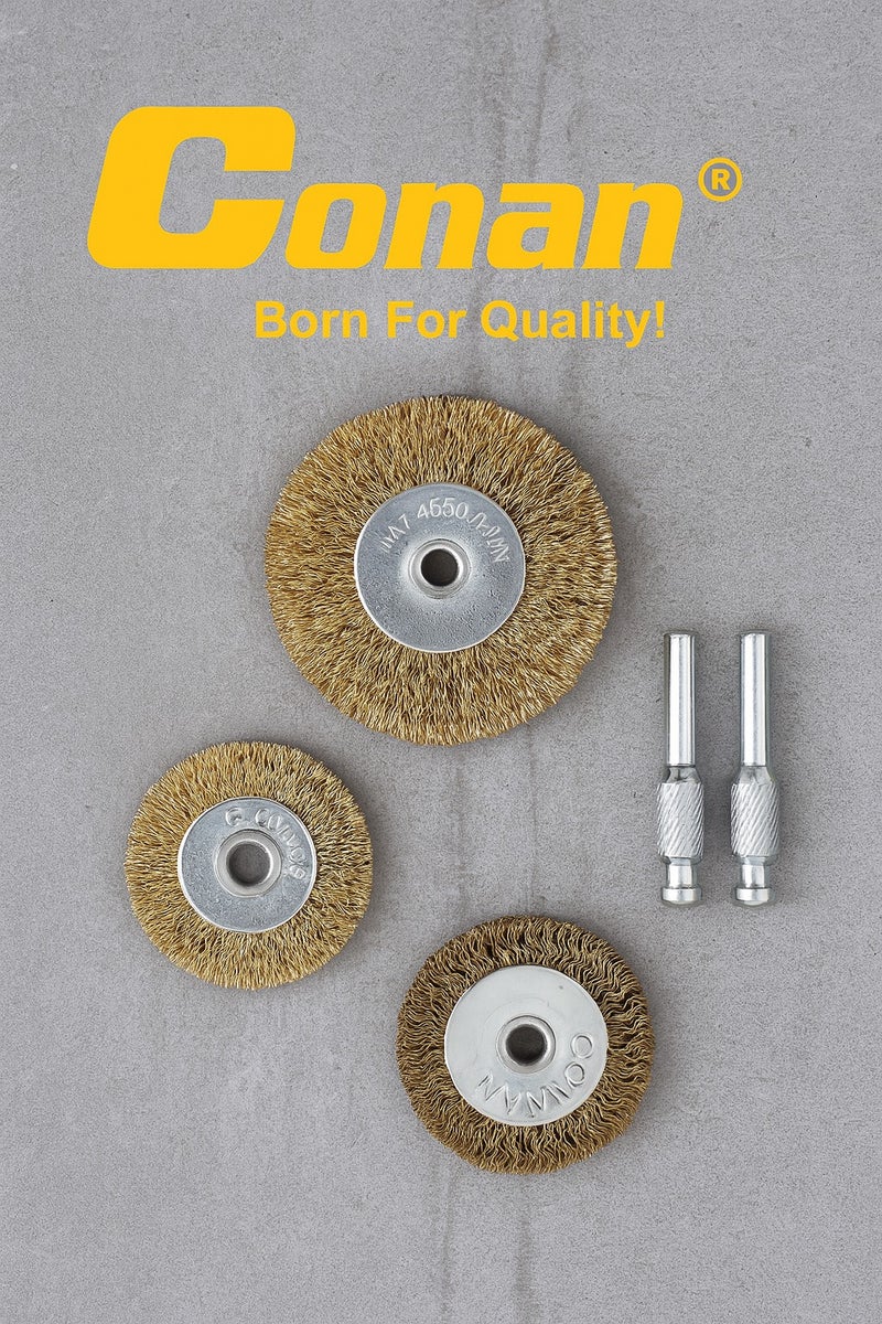 Conan 5-Piece Wire Brush Set – Multi-Size Cleaning Brushes COB0805 - Image 2