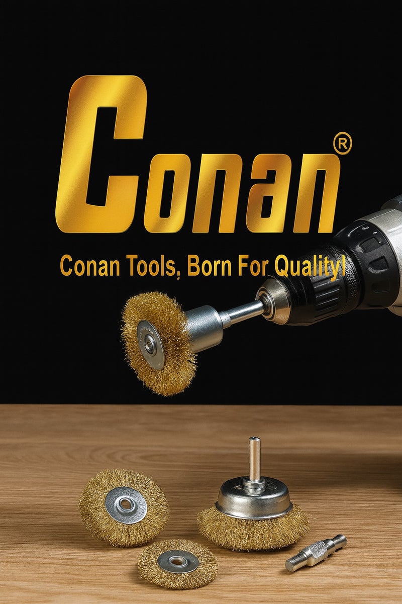 Conan 5-Piece Wire Brush Set – Multi-Size Cleaning Brushes COB0805 - Image 3