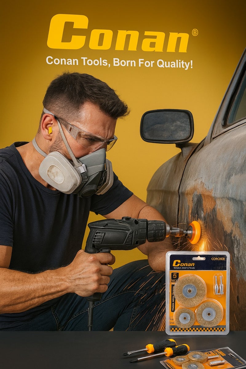 Conan 5-Piece Wire Brush Set – Multi-Size Cleaning Brushes COB0805 - Image 4