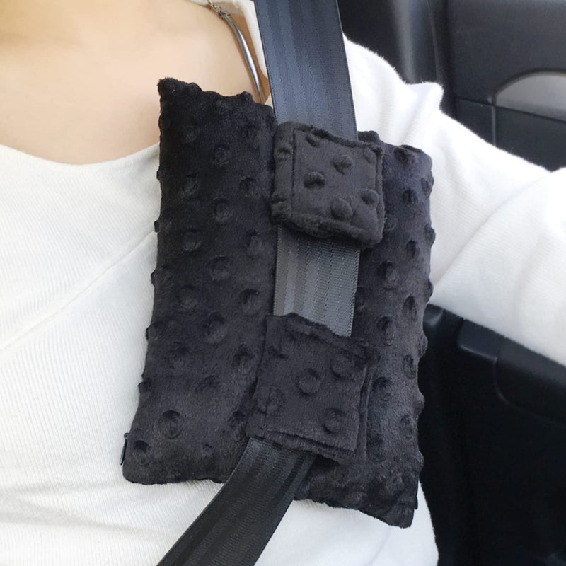 BNRendles Pacemaker Pillow Chemo Port Pillows for Mastectomy Open Heart Surgery Recovery Gifts Breast Cancer Bypass Post Surgery Cushion Minky Dot Black