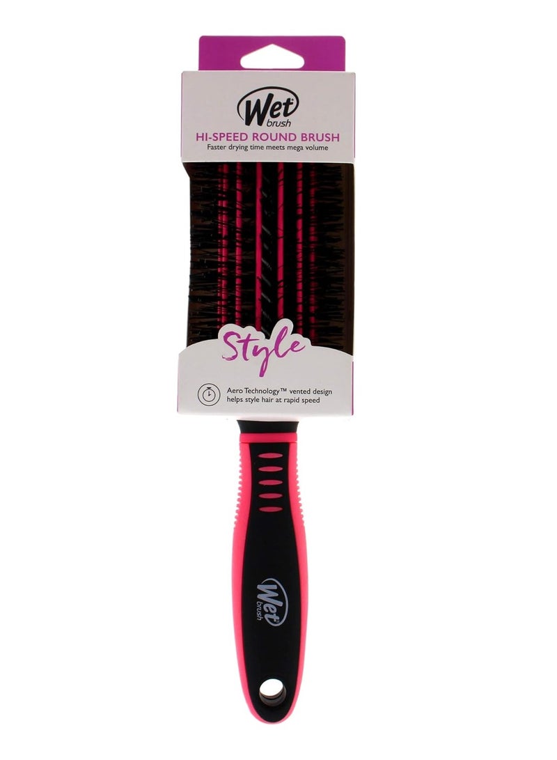 Wet Brush Hi-Speed Round Style Brush Medium - Pink By For Unisex - 1 Pc Hair Brush - Image 1