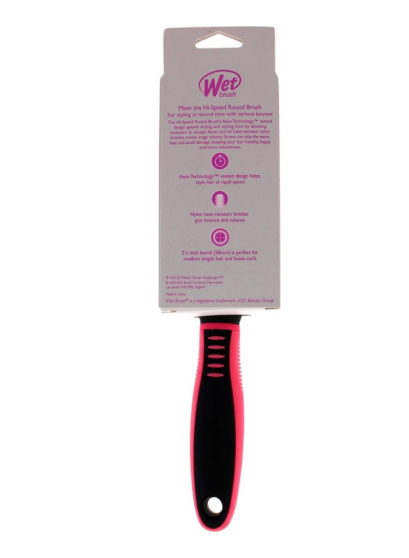 Wet Brush Hi-Speed Round Style Brush Medium - Pink By For Unisex - 1 Pc Hair Brush - Image 3