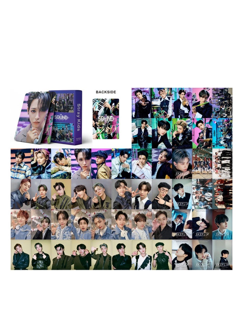 SKYLO 55-Piece Stray Kids Album The Sound Lomo Card - Image 2