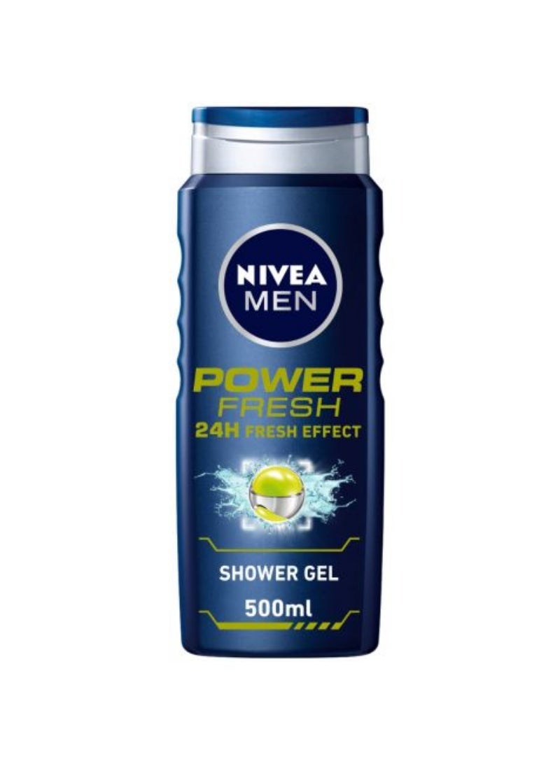 Nivea Men Shower Gel Power Fresh 500Ml