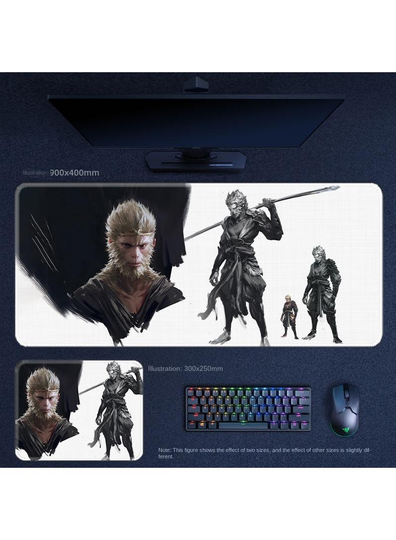 Y&D Black Myth Wukong PS5 Gaming Mouse Pad, Keyboard Pad, Waterproof with Non-Slip Rubber Base - Image 1