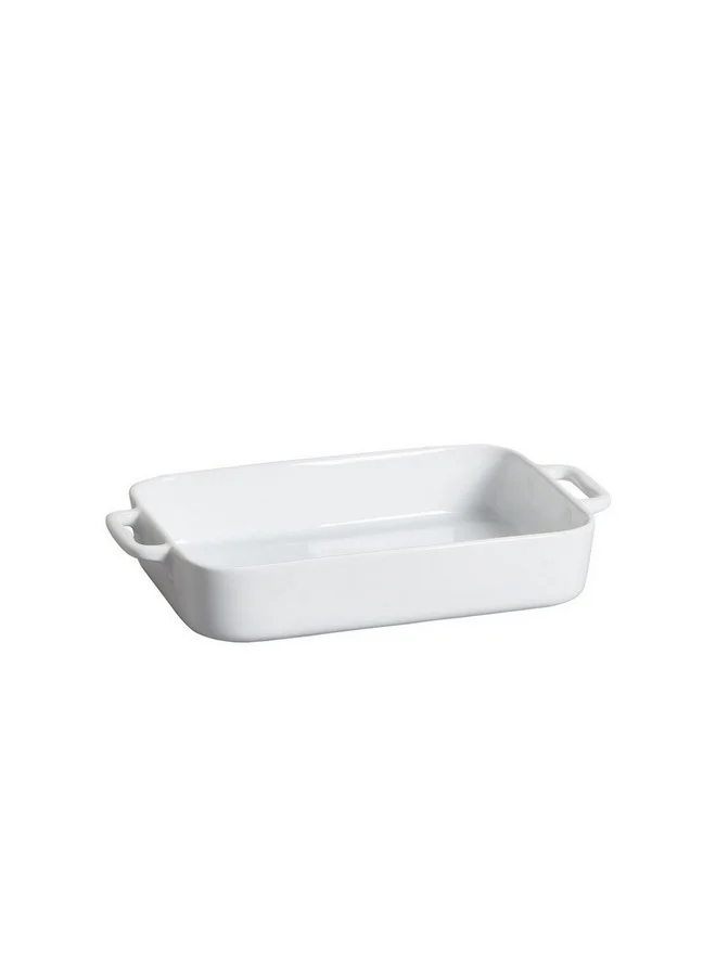 Onemore High Quality Rectangular Roaster with Handle White 38 cm 5244H-15