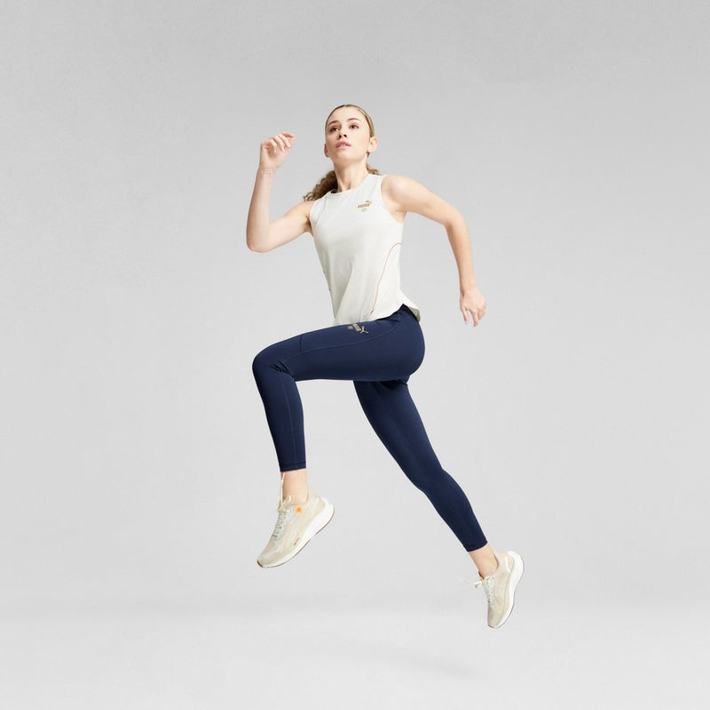 PUMA First Mile Womens White Cream Running Tank Top - Image 4