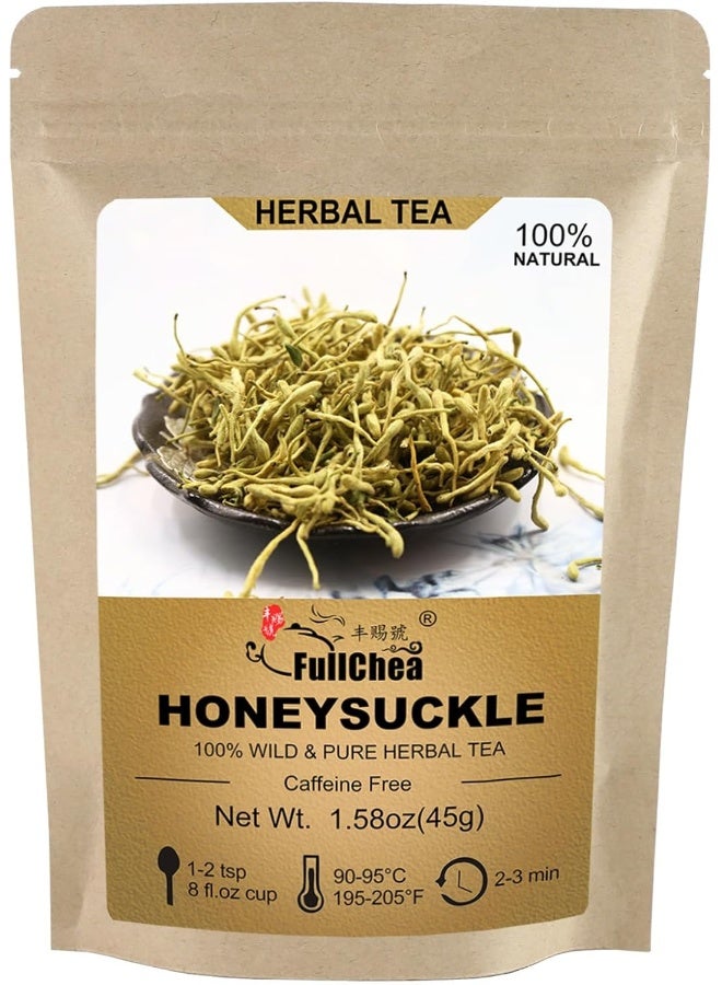 FullChea 100% Pure Natural Dried Honeysuckle Tea - Image 1