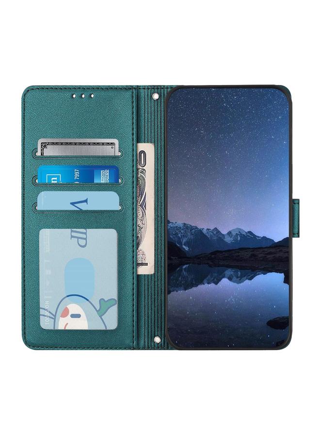 S-TOP Case For Samsung Galaxy A72 4G Cat Rat Embossed Pattern RFID PU Phone Case with Wrist Strap - Image 3