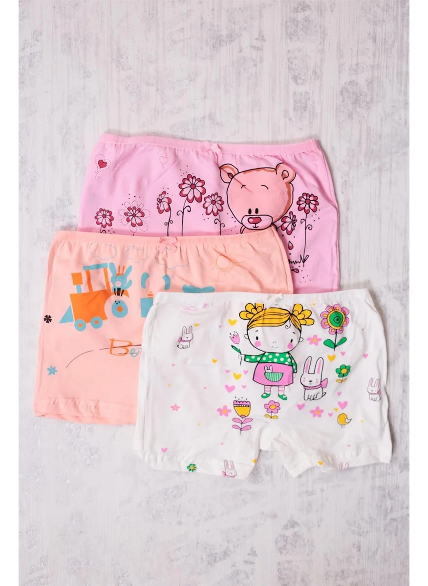 Gümüş Silver 6-Pack Girl Mixed Pattern Boxer