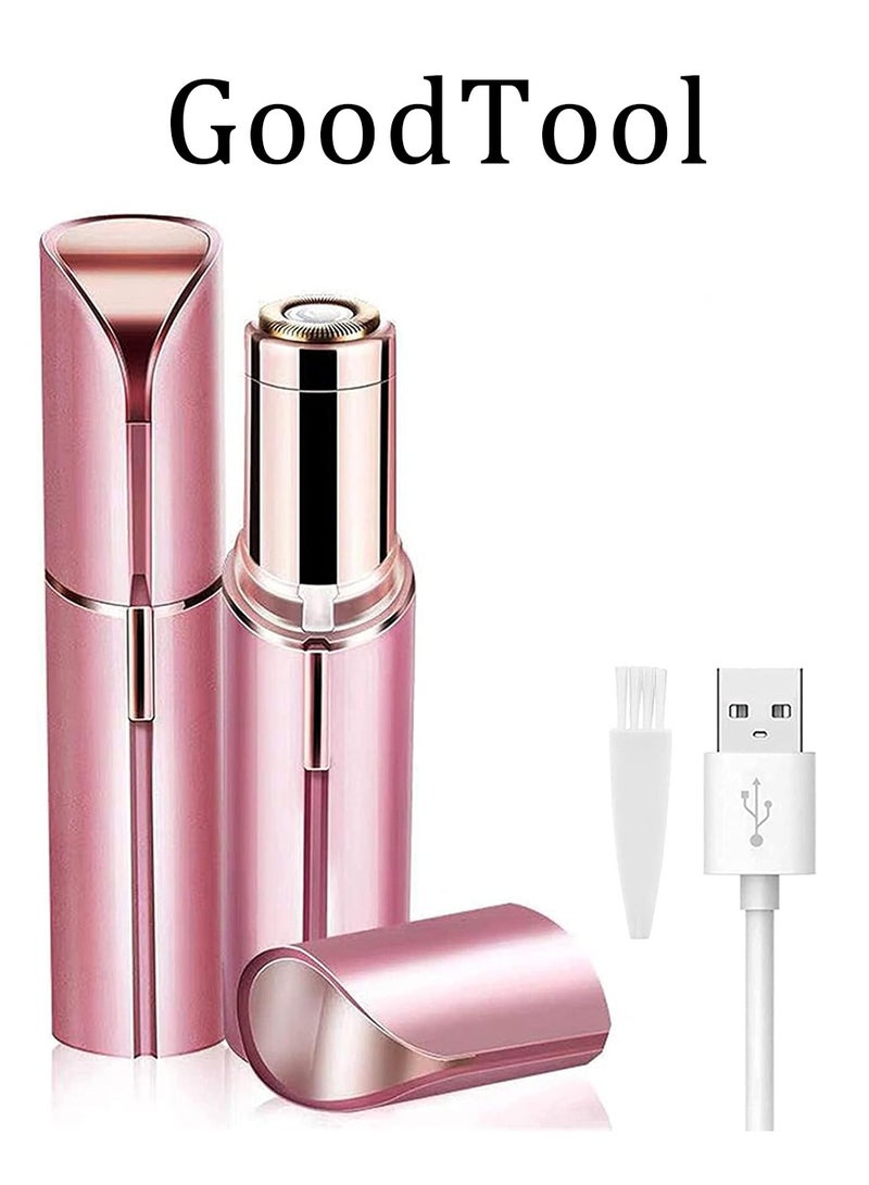 GoodTool Facial Hair Remover for Women Rechargeable Mini Epilator Painless Face Hair Trimmer Portable Electric Razor for Lips Facial Hair - Image 1