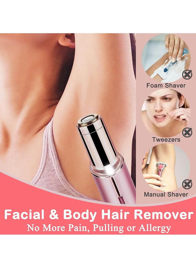 GoodTool Facial Hair Remover for Women Rechargeable Mini Epilator Painless Face Hair Trimmer Portable Electric Razor for Lips Facial Hair - Image 2