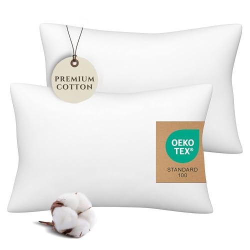 Pobibaby 2 Pack Premium Toddler Solid Pillowcase Sized 13x 18 Ultra Soft Jersey Knit Crib Pillow Kids Pillow Travel Pillow Case Cover Soft White - Image 1