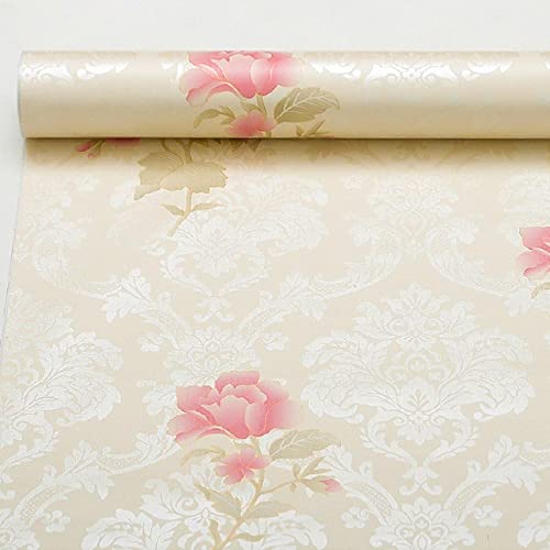 Maefele® Floral Self-Adhesive PVC Wallpaper 304CM X 45CM (PinkBeige) - Image 4