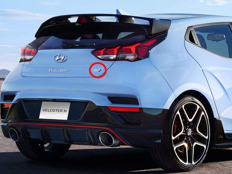 HYUNDAI Genuine OEM Hyundai N Logo Trunk Emblem Badge for 2018 Hyundai Veloster N (86311 K9100) - Image 4