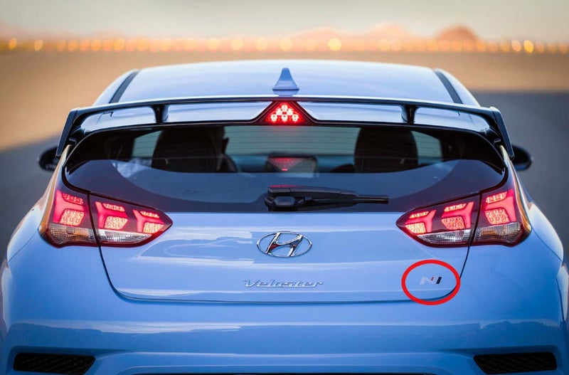 HYUNDAI Genuine OEM Hyundai N Logo Trunk Emblem Badge for 2018 Hyundai Veloster N (86311 K9100) - Image 5