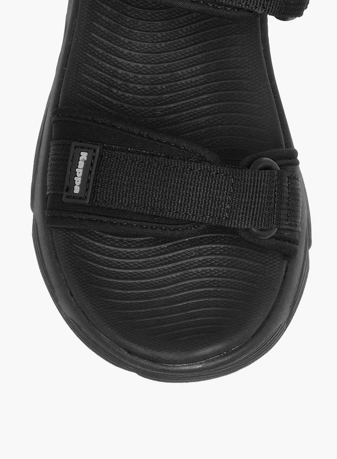 Kappa Women's Solid Sandals with Hook and Loop Closure