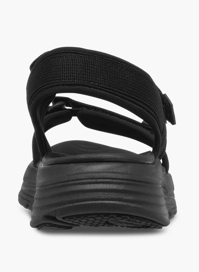 Kappa Women's Solid Sandals with Hook and Loop Closure