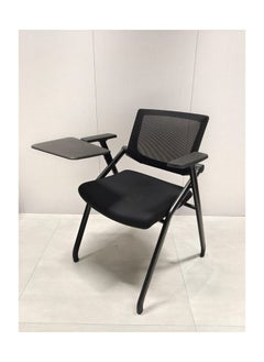 Neo Front Neo Front Foldable Study Chair with Writing Pad – Compact Black Computer Chair for Kids & Students, Sturdy Metal Legs Ideal for Home, School, & Study Rooms  Model HY-128C Black  - Image 1