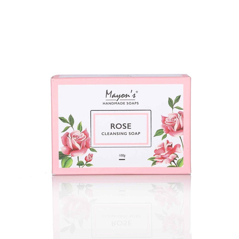 Mayon's Mayons Pharma Handmade Rose Cleansing Soap100gm Pack of 4  - Image 1