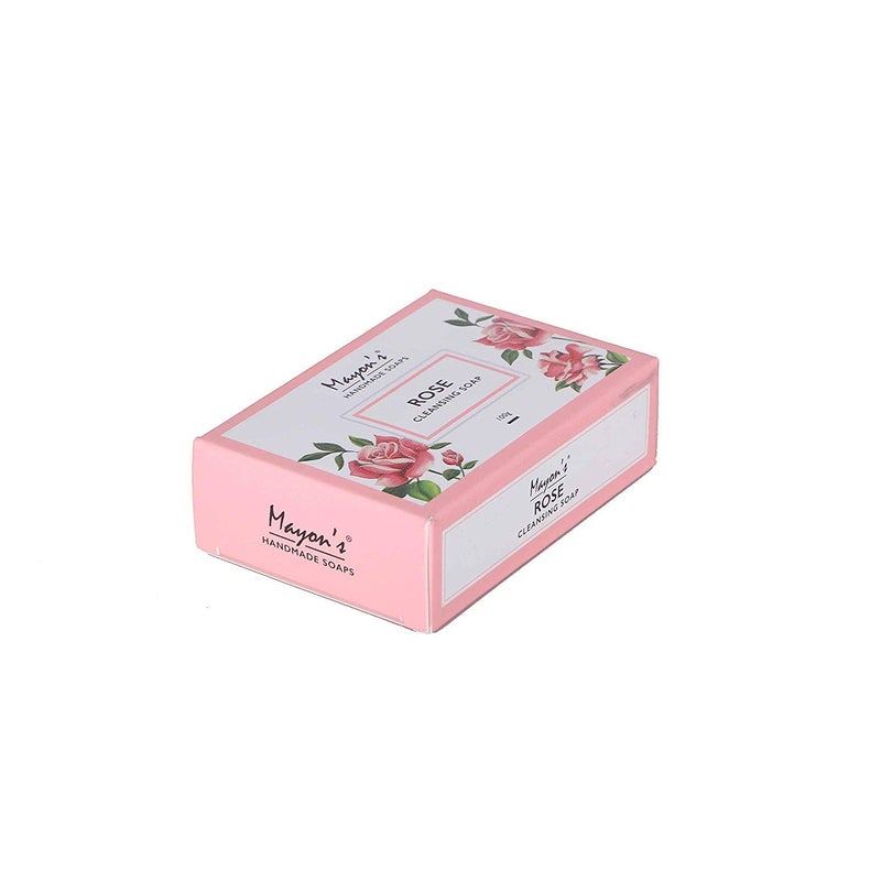 Mayon's Mayons Pharma Handmade Rose Cleansing Soap100gm Pack of 4  - Image 3