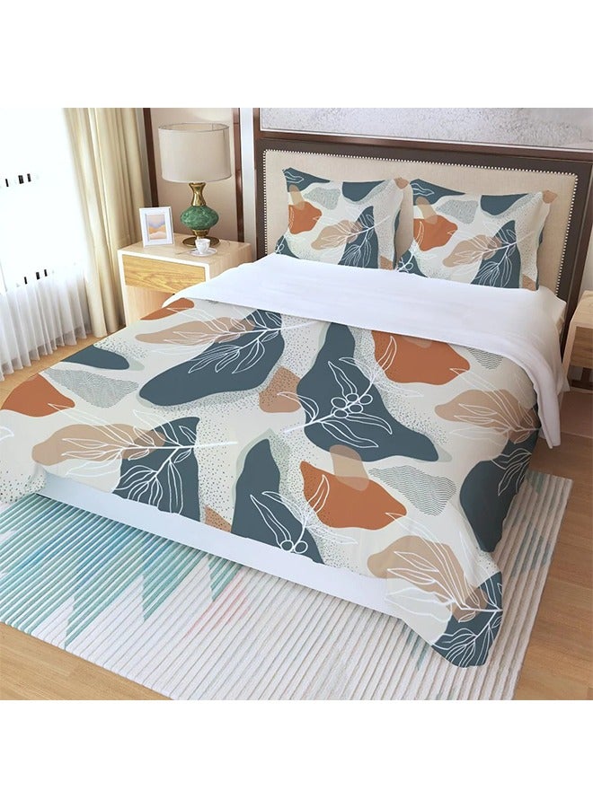 snooze Fitted bed sheet set 3PCS 180*200 cm Ash design  - Image 1