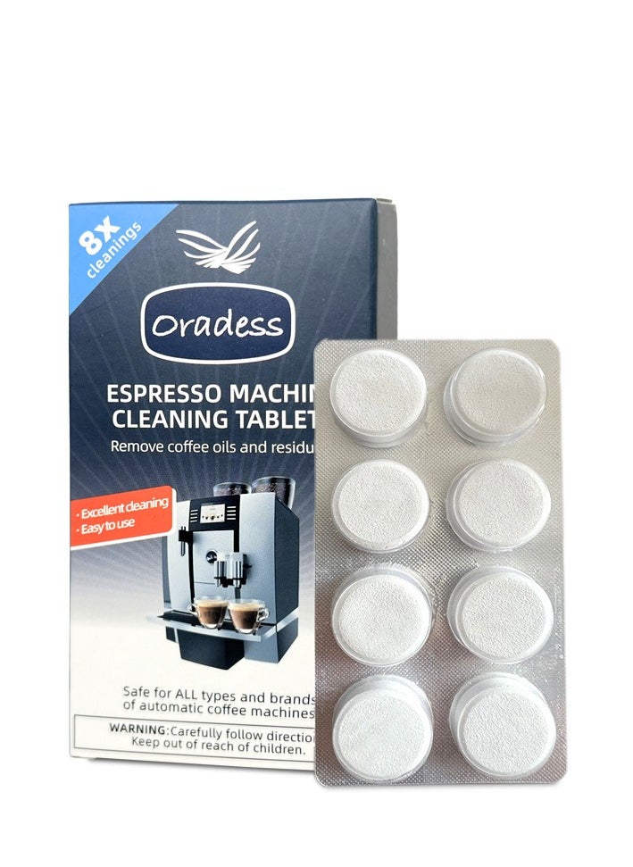 oradess Cleaning Tablets for Coffee Machines, Coffee Maker Pots Descaling & Cleaning Tabs, Descaling & Cleaning Tablets for Automatic Espresso Machines  - Image 1