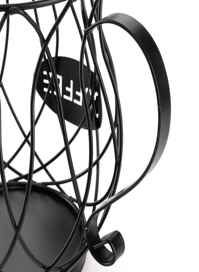 ZEAYEA Coffee Pod Holder, K Cup Holder Coffee Capsule Basket for Counter Coffee Table Bar, Metal Espresso Pod Keeper Storage for Home Cafe Hotel, Black - Image 5