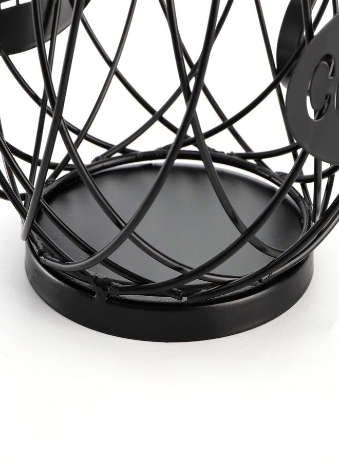 ZEAYEA Coffee Pod Holder, K Cup Holder Coffee Capsule Basket for Counter Coffee Table Bar, Metal Espresso Pod Keeper Storage for Home Cafe Hotel, Black - Image 4