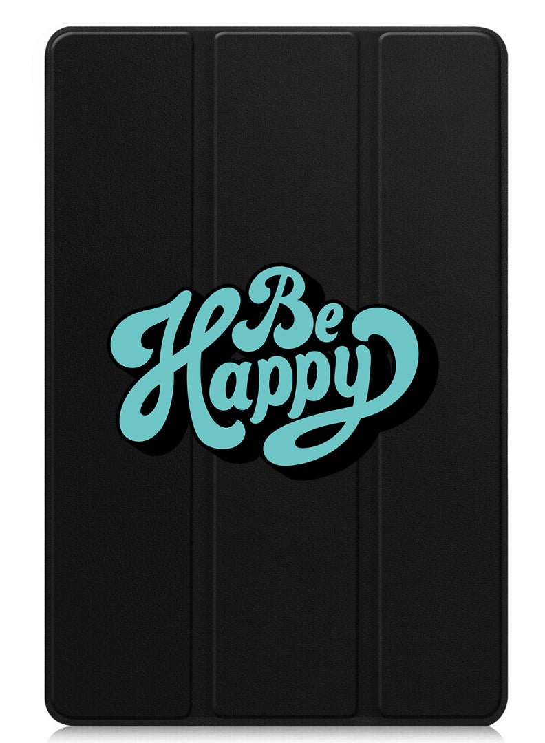 Theodor Protective Flip Case For Apple iPad Pro 13 (2024) With Trifold Stand Auto Wake Sleep Shockproof Cover Be happy - Image 1