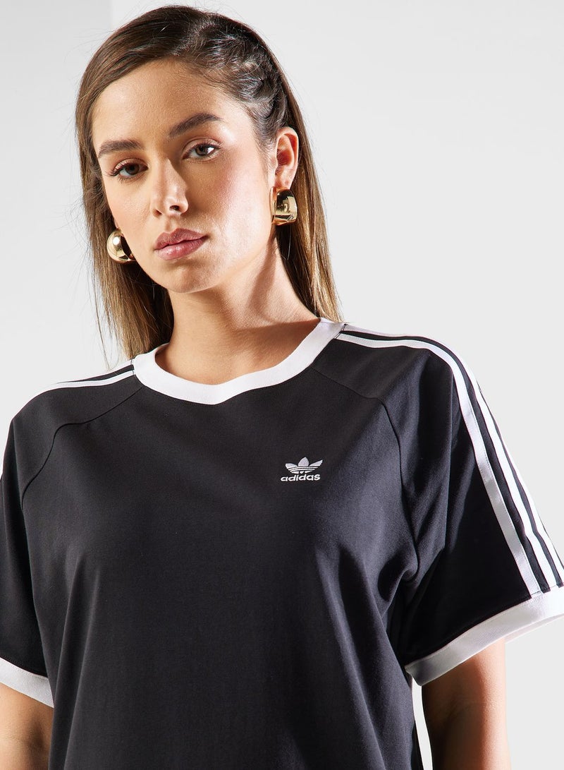 adidas Originals Striped Trim T-Shirt Dress - Image 3