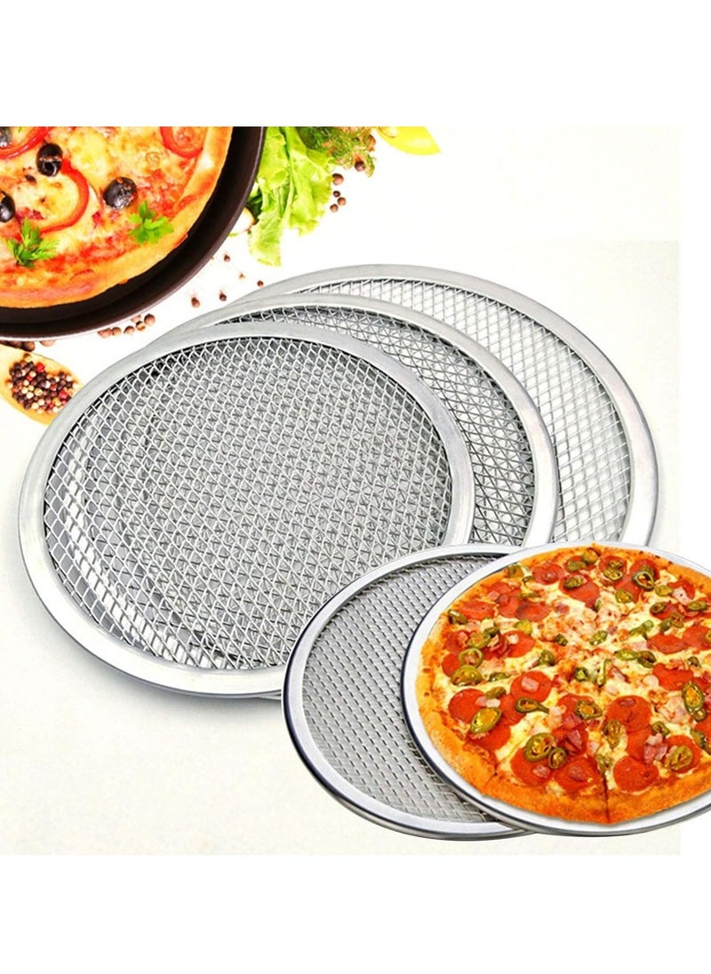 Ayda Round Seamless Aluminum Mesh Pizza Screens,Nonstick Pizza Screen, Pizza Pan Oven Baking Tray 10inches  - Image 2