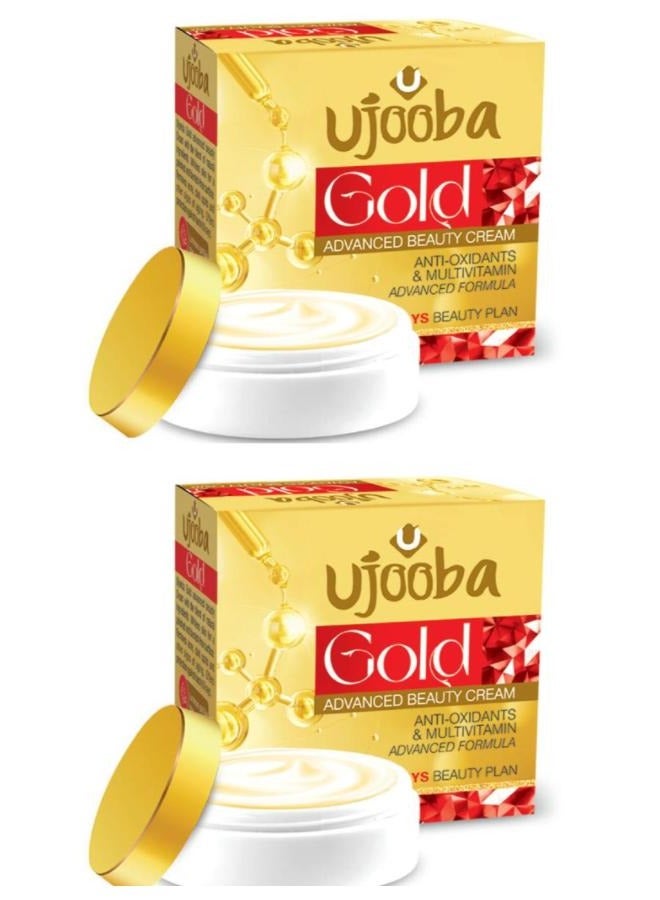 Ujooba Gold Advanced beauty cream with Multivitamin Extra White Magical Formula 2 Pcs - Image 1