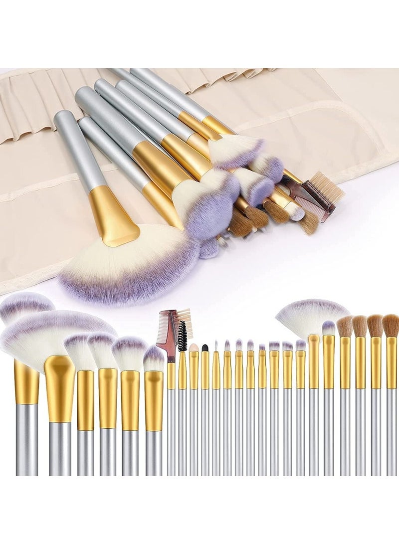 أوريتي فرش المكياج، مجموعة فرش مكياج فاخرة من أوريتي، ٢٤ قطعة - Image 1