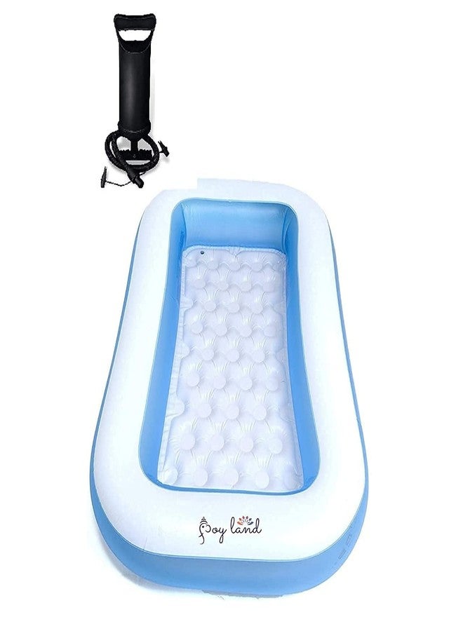 JOY LAND حوض استحمام قابل للنفخ من جويلاند® بطول 5 أقدام مع مضخة BN-0004 (لون عشوائي) - Image 1