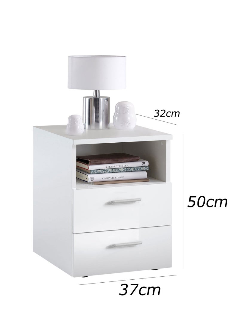 Furniture Store Modern MDF Nightstand - Height 50 cm - Width 37 cm - Depth 32 cm, from Furniture Store. 