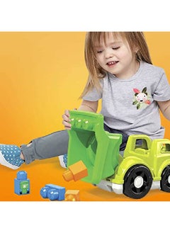 MEGA Bloks First Builders Raphy Recycling Truck, Building Toys For Toddlers (6 Pieces)  - Image 4
