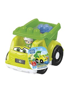 MEGA Bloks First Builders Raphy Recycling Truck, Building Toys For Toddlers (6 Pieces)  - Image 1