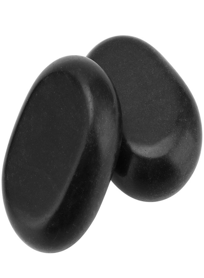 SEHOI 10 Piece 3 Inches Large Basalt Hot Stones, Hot Massage Stones Set, Natural Basalt Hot Rocks Warmer Stone for Professional/Home Spa, Therapy, Relaxation, Healing, Black - Image 3