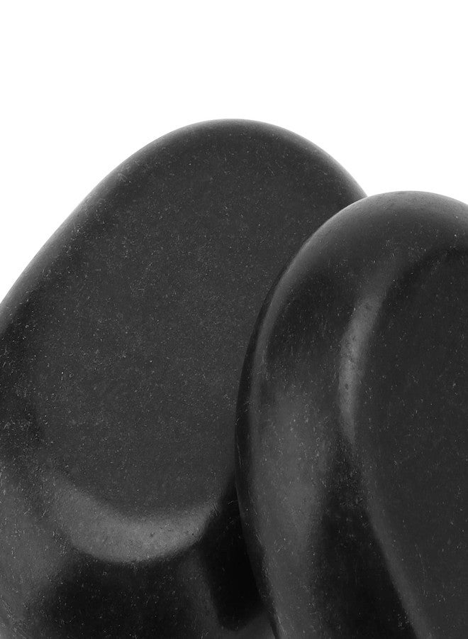 SEHOI 10 Piece 3 Inches Large Basalt Hot Stones, Hot Massage Stones Set, Natural Basalt Hot Rocks Warmer Stone for Professional/Home Spa, Therapy, Relaxation, Healing, Black - Image 2
