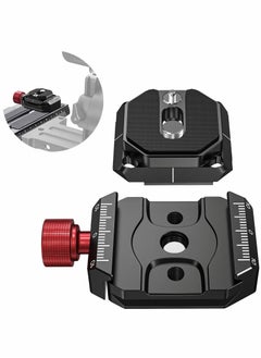 Arca Swiss Quick Release Plate with 1/4" to 3/8" Screw Thread, Aluminum QR Plate System Camera Mount Clamp Adapter for DSLR Camera Tripod Monopod(38mm)