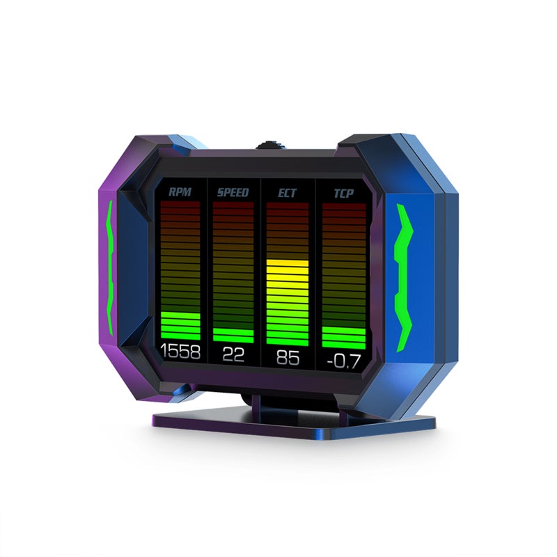 شاشة عرض رأسية، شاشة عرض رأسية عالمية للسيارة مقاس 3.5 بوصة مقياس سرعة GPS OBDⅡ باختبار تسارع واختبار فرامل وإنذار سرعة مفرطة وشاشة LCD لجميع المركبات - Image 2